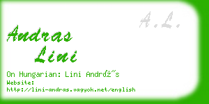 andras lini business card